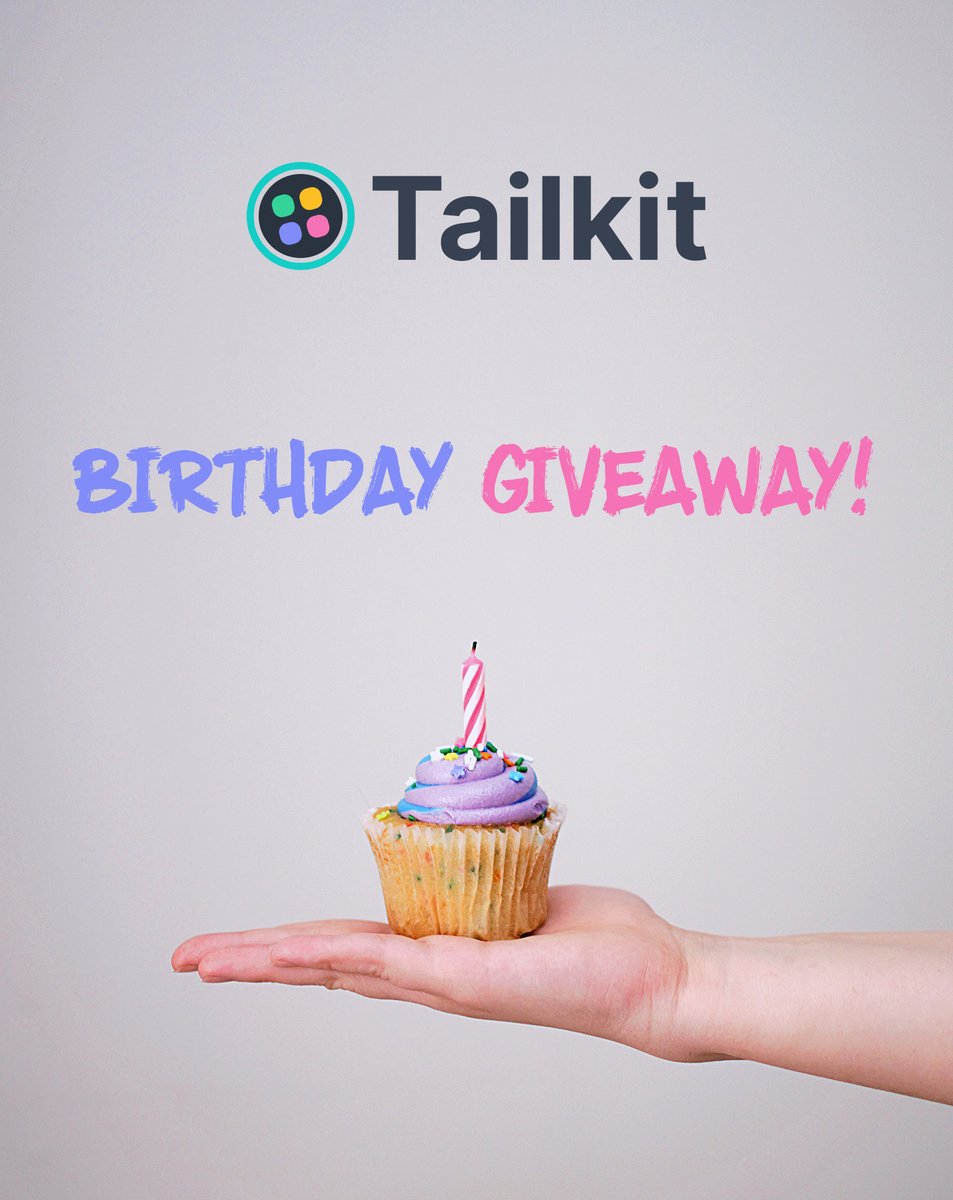 Tailkit was released 1 year ago and we celebrate it with a giveaway! Retweet and follow us for a chance to win 1 Unlimited License (worth $199)! Winner on October 15th🍀

🔗 tailkit.com

#tailkit #tailwindcss #ui #design #components #backend #marketing #giveaway