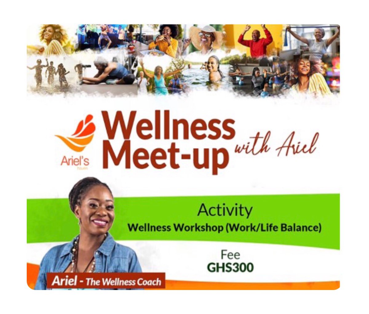ghyrate's tweet photo. It’s the Wellness Workship with Auriel on 2nd October from 7:00am -12:00pm at the Labadi Beach Hotel. Be a part of this to enhance your physical and mental health.
#AccraEvents #BodyExercise #BodyFitnessTraining #Aerobics https://t.co/Xiq0xsn3Op