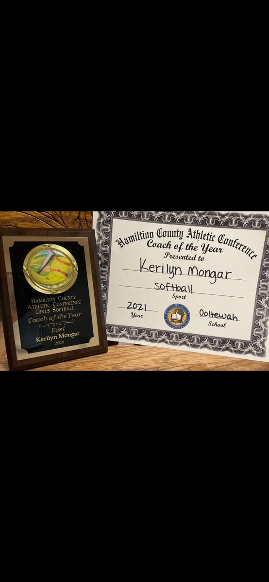 Congrats to our head coach, Coach Mongar, for winning Hamilton County Athletic Conference Coach of the Year- East !!!!