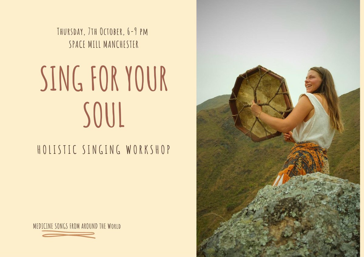 andreabushell1's tweet image. Join Blesty&apos;s holistic singing workshop
Thurs 7th Oct, 6-9pm @spaceatthemill
#Manchesterholistic #mindbodyspirit 
#manchesterwhatson #Manchestersinging
#Northernquarter #whatsonmanchester
No experience required, only a willingness to learn, and have fun
tinyurl.com/42xpzsen
