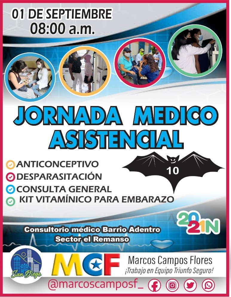 #01Octu #SanDiego  Jornada Médica Asistencial
#TrabajoEnEquipoTriunfoSeguro
#JuntosHacemosMás
#Remanso #municipiosandiego
