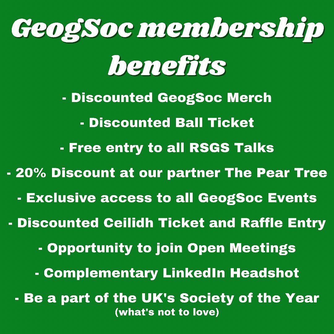 Edinburgh Uni GeogSoc tweet media