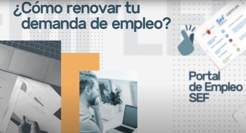 RMTransparencia's tweet photo. ¿Sabes que puedes renovar tu demanda de empleo del @sef_carm a través de internet?

Si quieres saber cómo, aquí tienes un vídeo explicativo realizado por los compañeros de @ciimurcia:
👇👇👇

https://t.co/xKvDFoafVZ https://t.co/RLMmaHMkJo