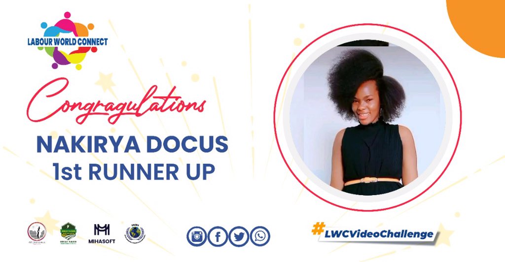 Cr33DBrian's tweet photo. Every winner deserves a pat on the back. There you go ๐ ๐
Congratulations to all the #LWCvideoChallenge winners. Thank you for sharing your different experiences with @LabourWorldCnt. https://t.co/tiZyAttJWo