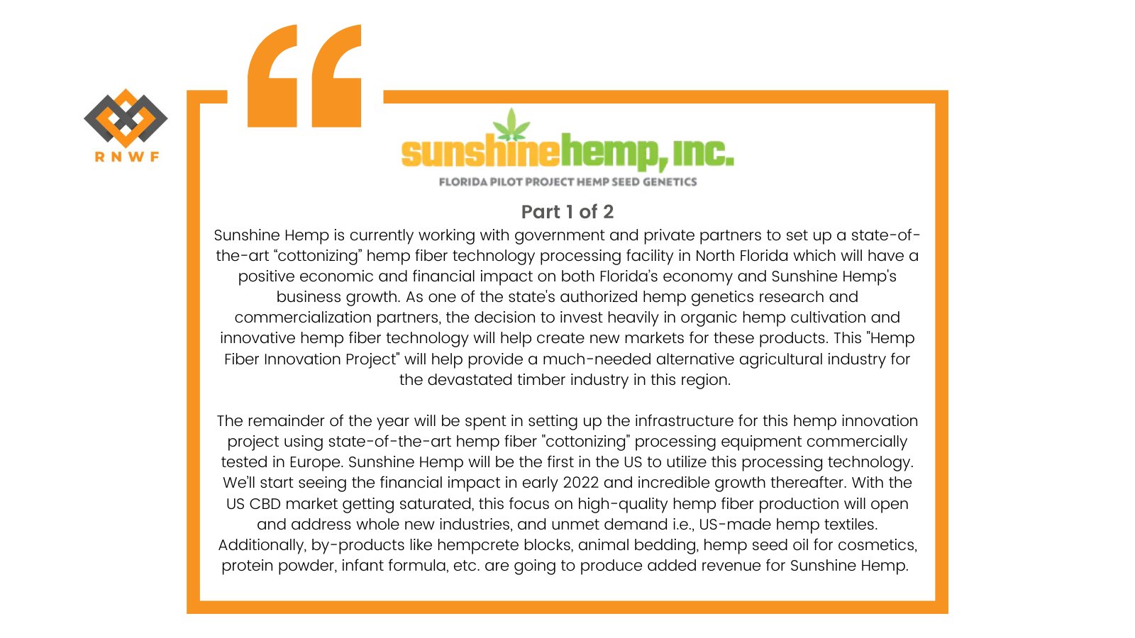 Renewal Fuels, Inc. on Twitter "Our subsidiary sunshinehemp has been