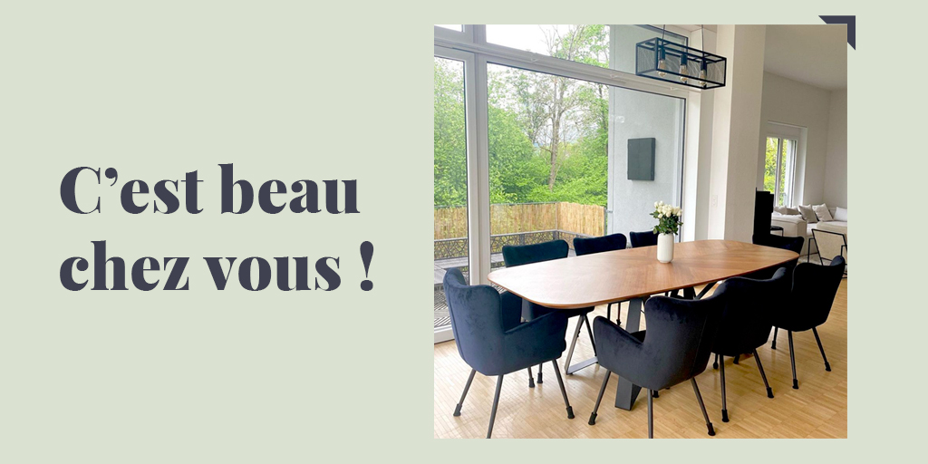 4PIEDS's tweet photo. On adore la jolie salle à manger de @byhanoushstudio !😍
L'association de cette table en bois ultra chaleureuse avec des fauteuils cosy en tissu sont du plus bel effet !
#diningroomdecor #bienchezsoi #interiordesign #decoaddict #4pieds #homedecor #inspirationdeco https://t.co/h6iB4wR2zK
