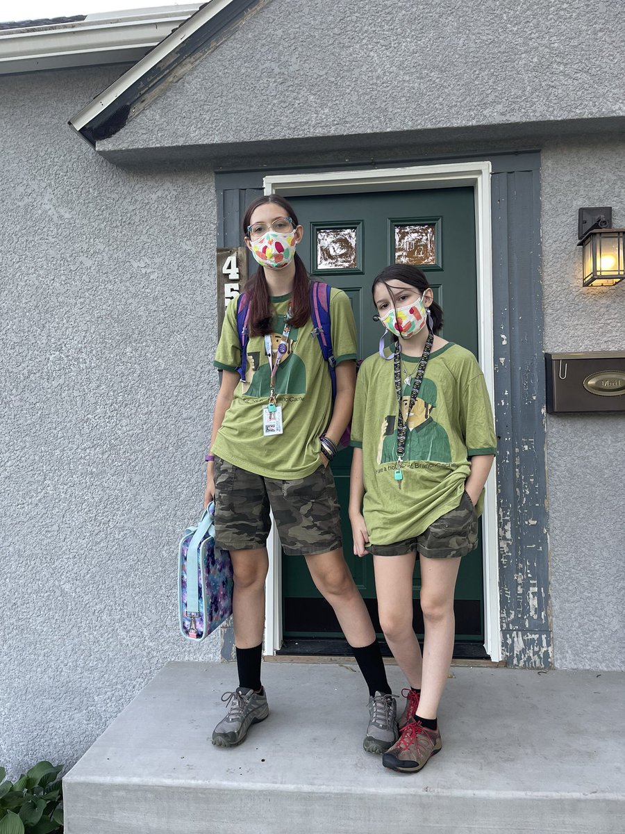 ameliasprout's tweet image. My oldest decided for twin day to twin with her sister in a @2pintsoftware conference swag shirt?  Kids these days.  #mecm