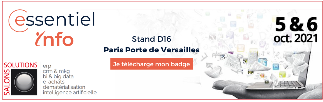 Nous serons présents sur les <a href="/SalonsSolutions/">SalonsSolutions</a> les 5 et 6 octobre 2021 à Paris Porte de Versailles. 

Venez nous rencontrer sur le Stand D16, au stand de notre partenaire <a href="/infineo/">Infineo</a>, nous discuterons avec joie de vos projets d'intelligence partagée !

#BusinessIntelligence