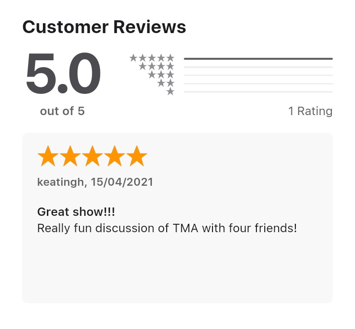AdmirersArchive's tweet photo. Do you have a Podchaser or Apple Podcasts account and are a fan of our show?
Then if you have a spare minute could you leave us a rating/review at the links below? It would mean the world to us and means our show can reach even more people!
#podcast #eyelovetma #themagnusarchives https://t.co/l3wJ6EHBiY