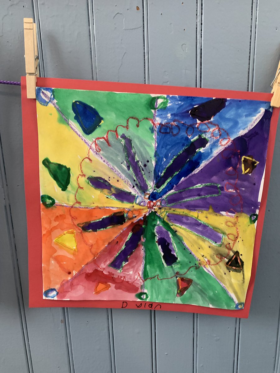 MsWalkama's tweet image. Rotational symmetry projects from Art with Ms. Buchakjian