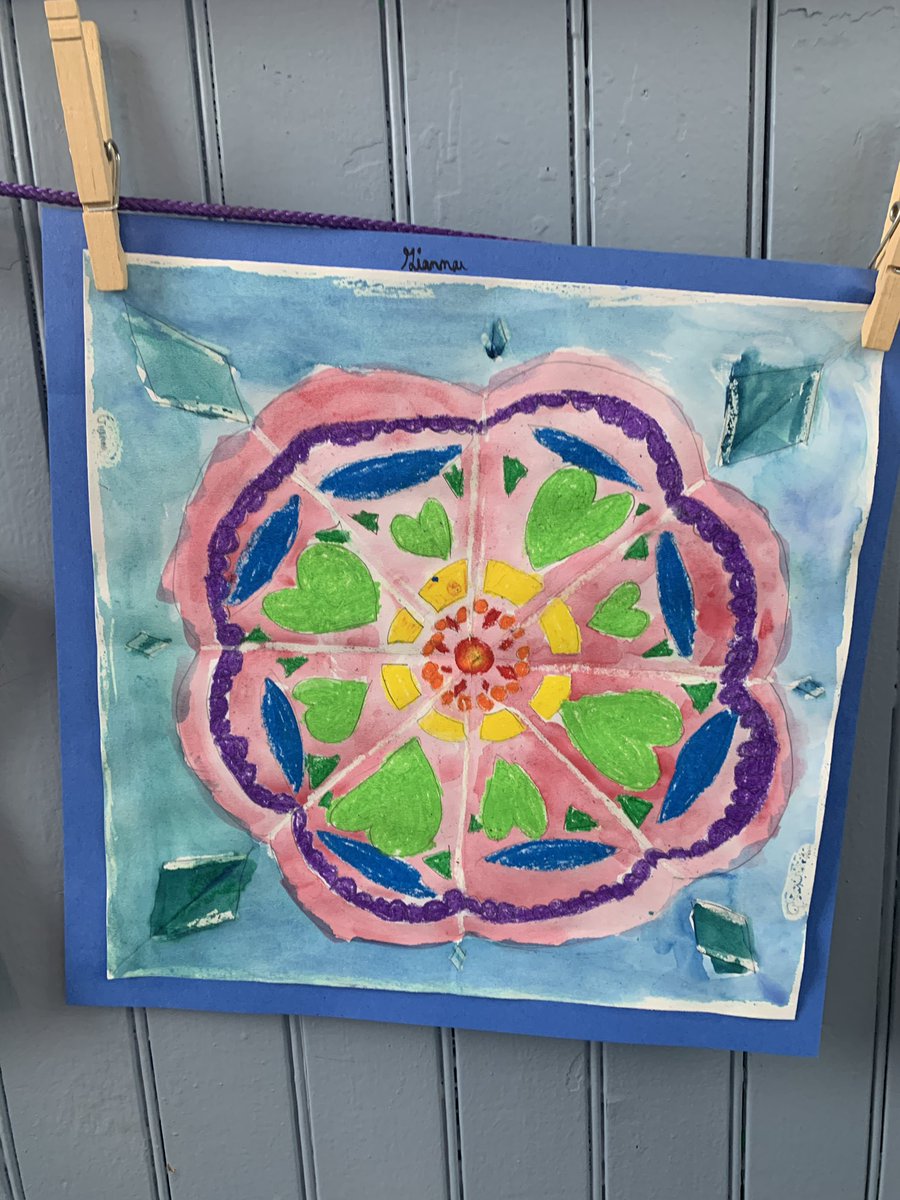 MsWalkama's tweet image. Rotational symmetry projects from Art with Ms. Buchakjian