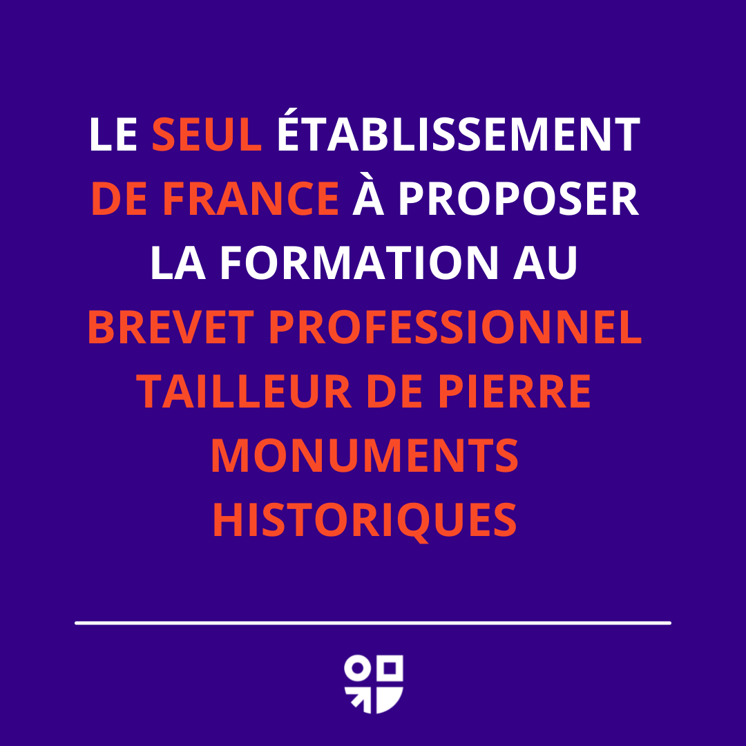 CFASaintLambert's tweet photo. Découvrez notre formation unique en France, le Brevet Professionnel Tailleur de Pierre Monuments Historique. 
#tailleurdepierre #monumentshistoriques #bptpmh https://t.co/X0RYxM7cZs
