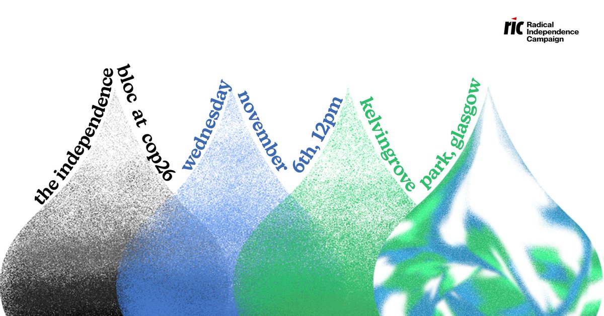 🚨📢🌍The Independence Bloc at the Global Day of Action for #ClimateJustice will meet at the Lord Roberts Monument in Kelvingrove Park, 12 noon on Sat Nov 6. Join us in Glasgow to demand a #JustTransition, & an end to British fossil-fuel imperialism! facebook.com/events/2893056…