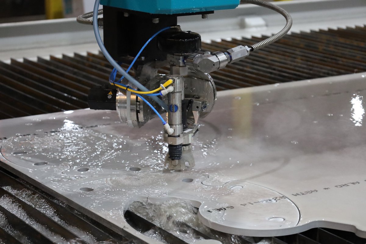 KleinSteel's tweet photo. The wait is over! Our BRAND NEW Mach 500 Flow Waterjet is ready for business! Call us to see your next project in our new machine!
#NewAndImproved #FlowWaterjet #KleinSteelService https://t.co/KgMJjnP7zc