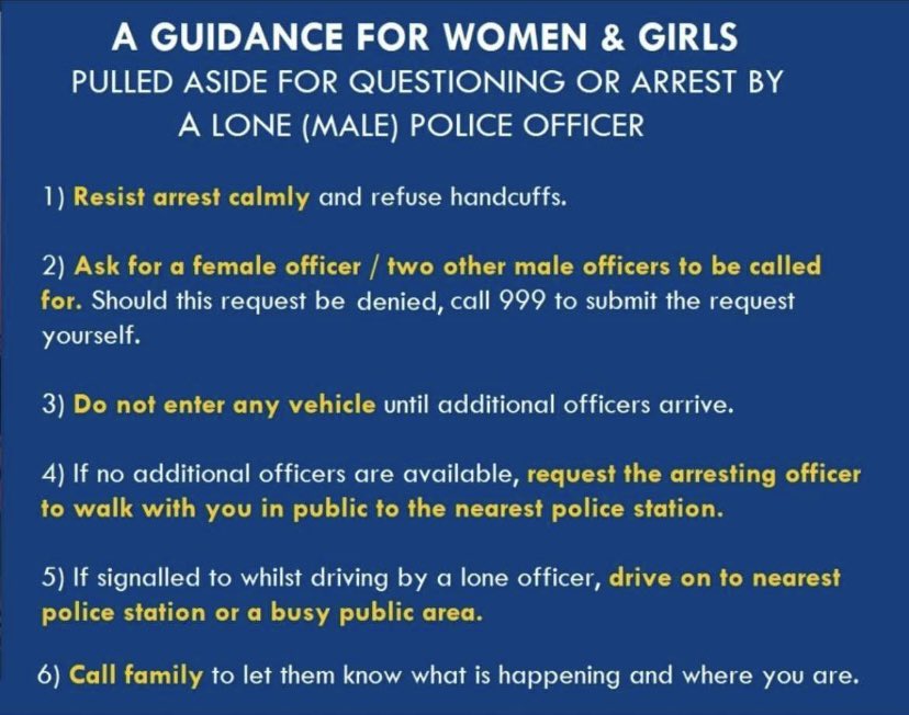 Twice now, after a poor lady has been murdered, women again are desperately sharing guidance, specifically targeted at us. 
Telling women folk how to keep safe. 
So many eff ups here @metpoliceuk 
WHY ARENT WE RIOTING?? #SarahEverad