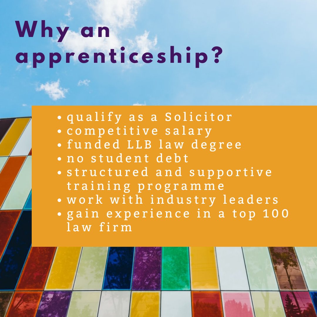 FladgateGrads's tweet photo. The 6 year long programme will offer an alternative route to qualification that includes a fully funded law degree, a competitive salary and top training alongside our industry leading fee earners. https://t.co/GzypFIeHXN