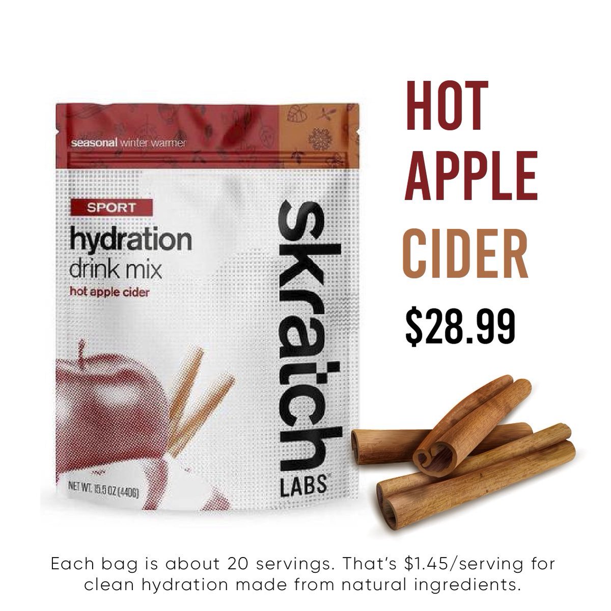 It’s fall! That means <a href="/SkratchLabs/">Skratch Labs</a> Hot Apple Cider season is here! 🍎🥳

Stay cozy! Get yours now at RacedayFuel.ca!

#SkratchLabs #HotAppleCider #WhatFuelsYou #RacedayFuel