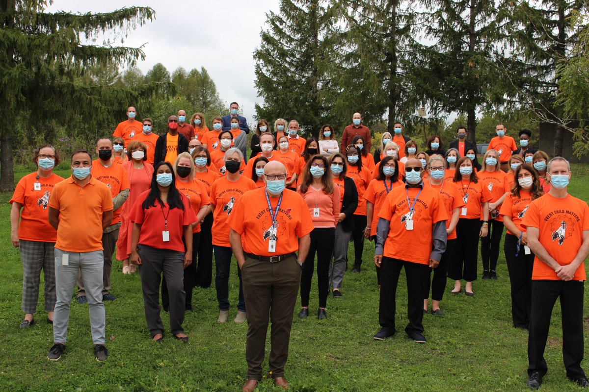 DomenicScuglia's tweet photo. Today we gathered on the lawn of CEC to stand together in solidarity with Indigenous people everywhere on National Day for Truth and Reconciliation. Thank you Chief Delorme for another inspiring talk today @cadmusd. Know the truth and find ways to reconciliation. https://t.co/kMDPiEf8zb