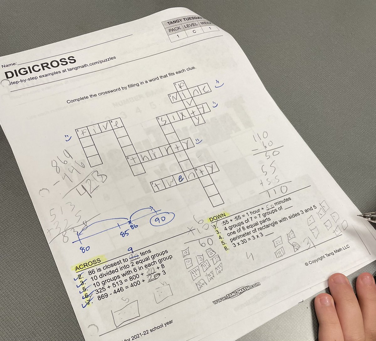 mrsvanand's tweet photo. Thursday’s == TangMath Time for my @NortonKnights, much thanks to @AISDFoundation for their support! 🙏💛 #buildingmathfluency #gregtangmath https://t.co/FCt8iuJuH6