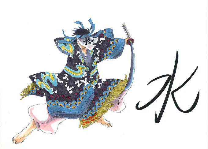 固定している奉納舞、大きいのを見てみたいと言っていただけたので再掲します。
これ描いたの2月の初めの頃でした訴えかける顔
いっぱいいいねいただけてびっくりした思い出訴えかける顔
🍃さんと🌊さん、🎴ではなく🐤と🔥さんじゃなく🍑です 