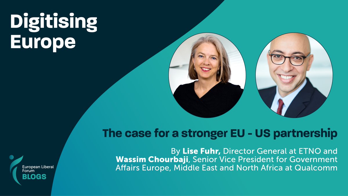 EurLiberalForum's tweet photo. 🤝 Yesterday marks a fresh chapter in transatlantic relations. #TTC
🤓 Read more in the blog post #digitisingeurope @LiseFuhr from @ETNOAssociation and @WassimChourbaji from @QC_EUPolicy : https://t.co/MHEODq5iva https://t.co/grrDvcDdJY