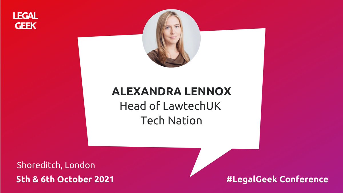 Want to seize the data opportunity?  See you at #LegalGeek next week where <a href="/lennoxalexandra/">Alexandra Lennox</a> and <a href="/jamesamaddison/">James Maddison</a> from <a href="/odihq/">Open Data Institute</a> will be exploring how the industry can overcome data sharing challenges legalgeek.co/conference/