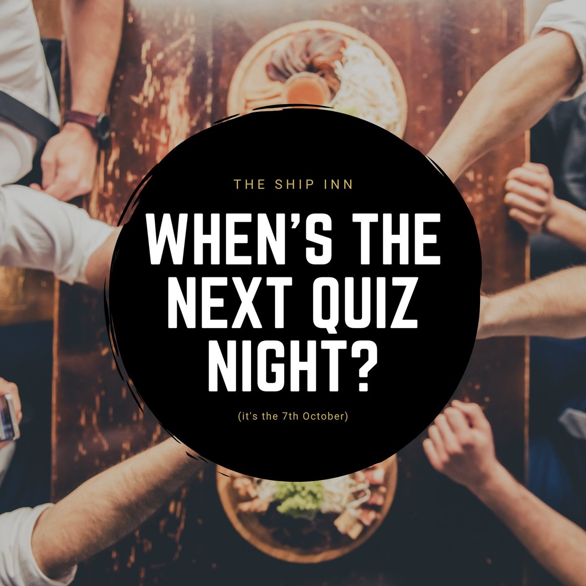 ShipInnConyer's tweet photo. Question 1. Can you guess when our next quiz night is?🤔

(it's on the 7th of October) https://t.co/cLnUH3MSDW