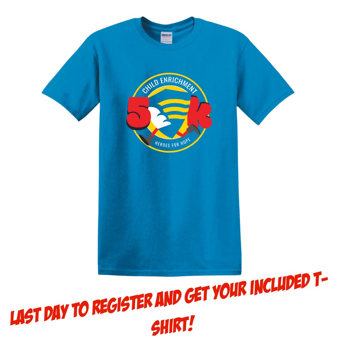 Tomorrrow, October 1st, is the last day to register for the Heroes for Hope 5K and get your included race t-shirt! Sign up today at runsignup.com/Race/GA/Martin…!