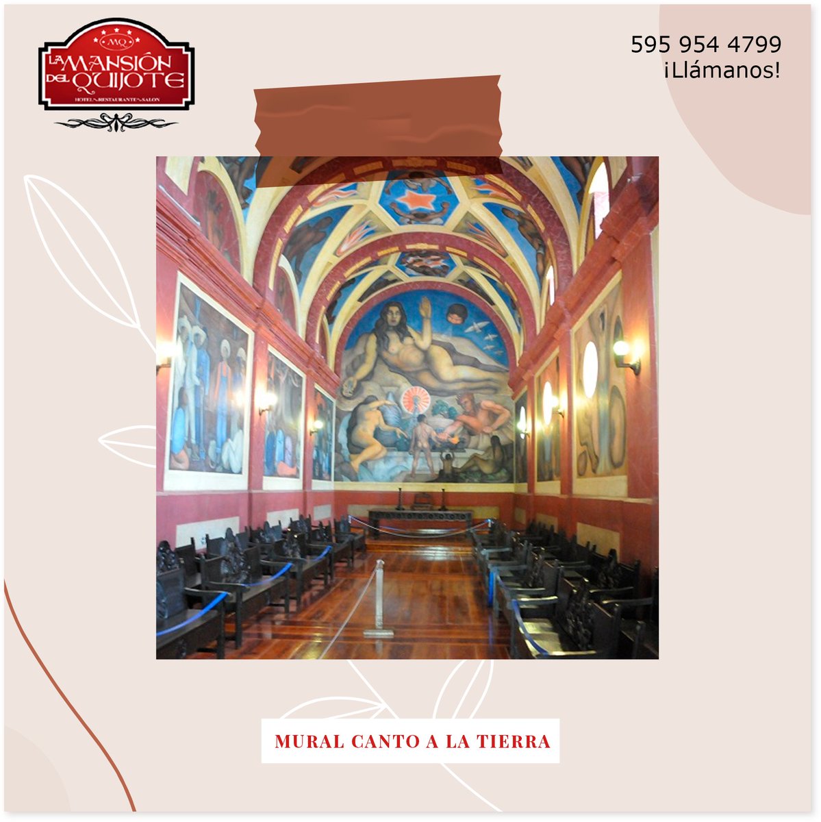 MansionQuijote's tweet photo. Conoce el mural Canto a la Tierra con el tema principal de la revolución agraria en la capilla de la ex hacienda de Chapingo, pintado en 1924 por #DiegoRivera en la Escuela Nacional de Agricultura (hoy @uach_chapingo) ubicada a 16 minutos en auto de la Mansión del Quijote https://t.co/4QDTRhHdH0