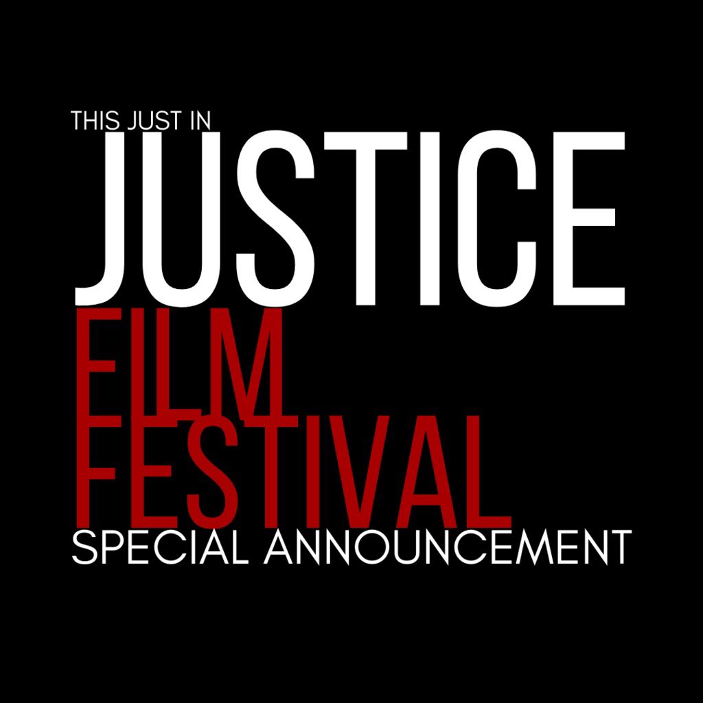 justicefilmfest's tweet photo. Special announcement from Justice Film Festival: https://t.co/TjDkkRpA9L