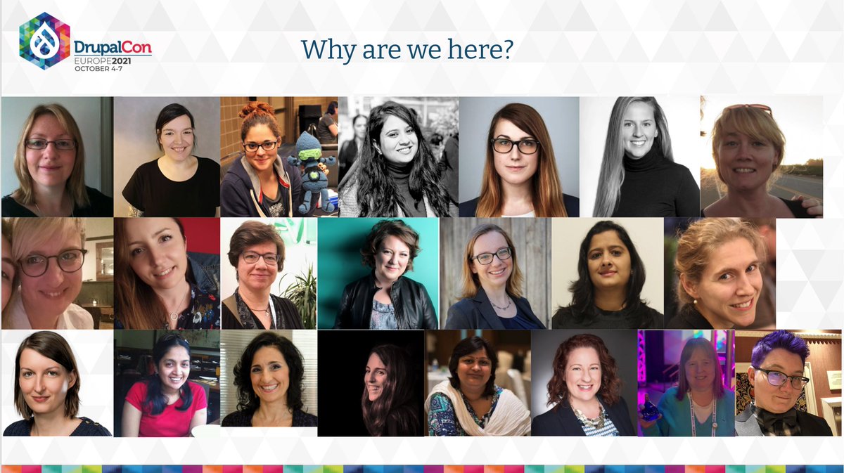 DrupalCon Europe is starting in only few days. I've been so lucky to work with so many great women in the #Drupal community. Lenny from @OpenSocialHQ and I will be hosting the 'Women in Drupal' event on Monday. Here is a small sneak-peak to our slides. @DrupalConEur #drupalcon