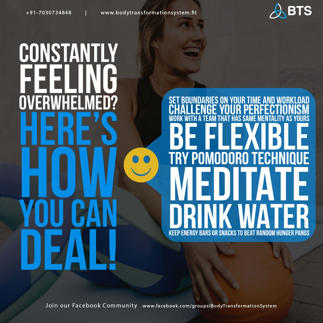 BTS_FitIndia's tweet photo. It’s ok to feel overwhelmed at times but it’s not ok to stay in the same place. Here’s how you can deal with it.

Check the website:
https://t.co/ymGAlCX1bp

Join our Facebook community:
https://t.co/jFPiRC6Pdu

Let's get fit together!

#healthyroutine #healthylifestyle https://t.co/eMcUbWYjGa