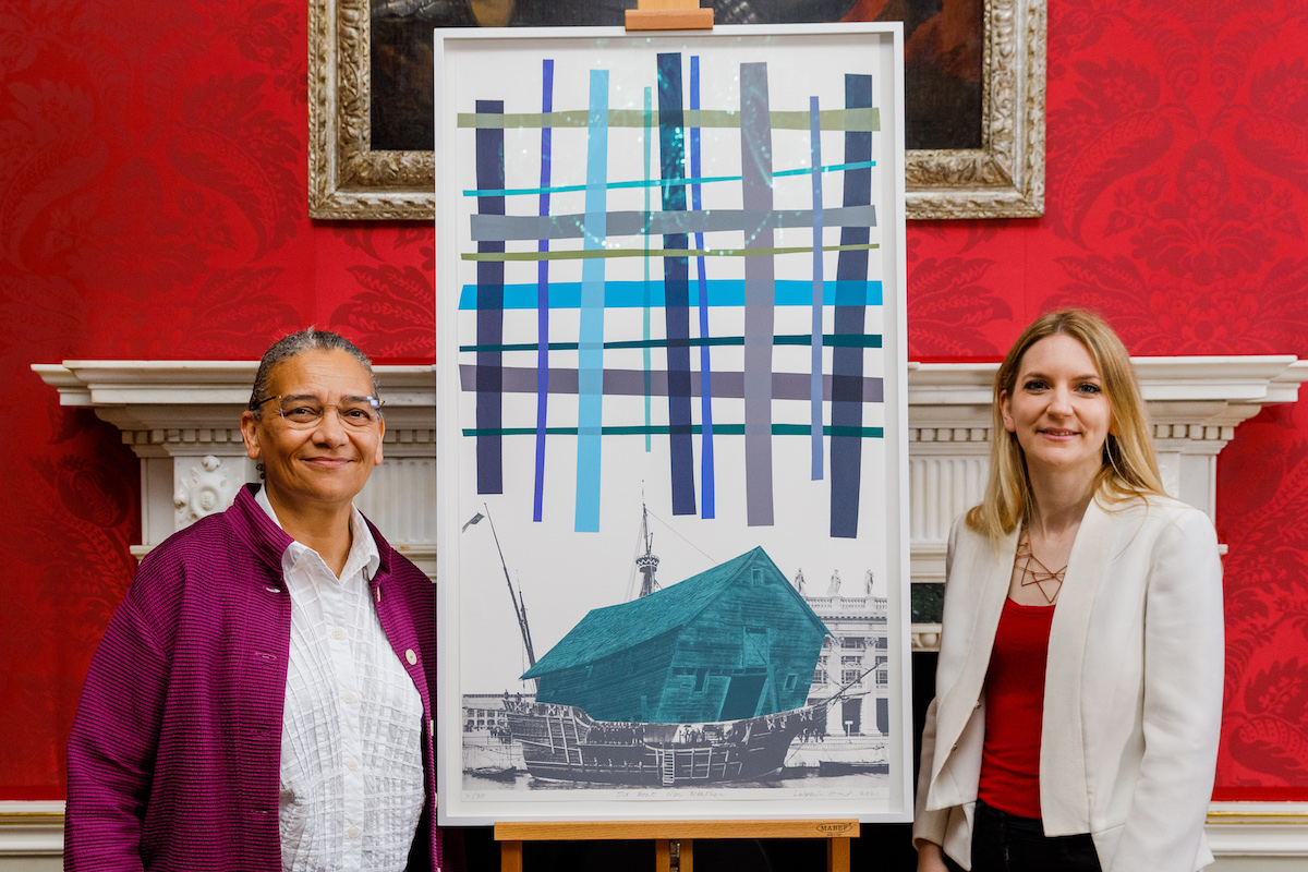 artydeel's tweet photo. Lubaina Himid's newest work Old Boat, New Weather, will be displayed throughout the UK's government institutions as part of the Government Art Collection.

@GovArtCol @LubainaHimid
#lubianahimid #governmentartcollection #artnews 

https://t.co/E3GXGhPrWk https://t.co/sREFxCzpjv
