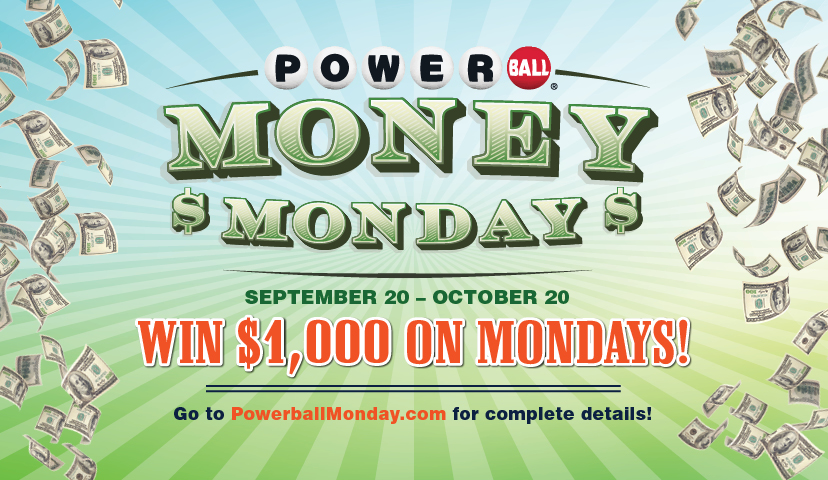 From now through Oct. 20, enter your non-winning Powerball tickets into the Powerball Money Monday Second Chance Giveaway each week for a chance to win $1,000! More than 10 winners will be selected randomly each week to win!

For more information, visit https://t.co/zrKIcOGtuS! https://t.co/xnnbwI5ieb