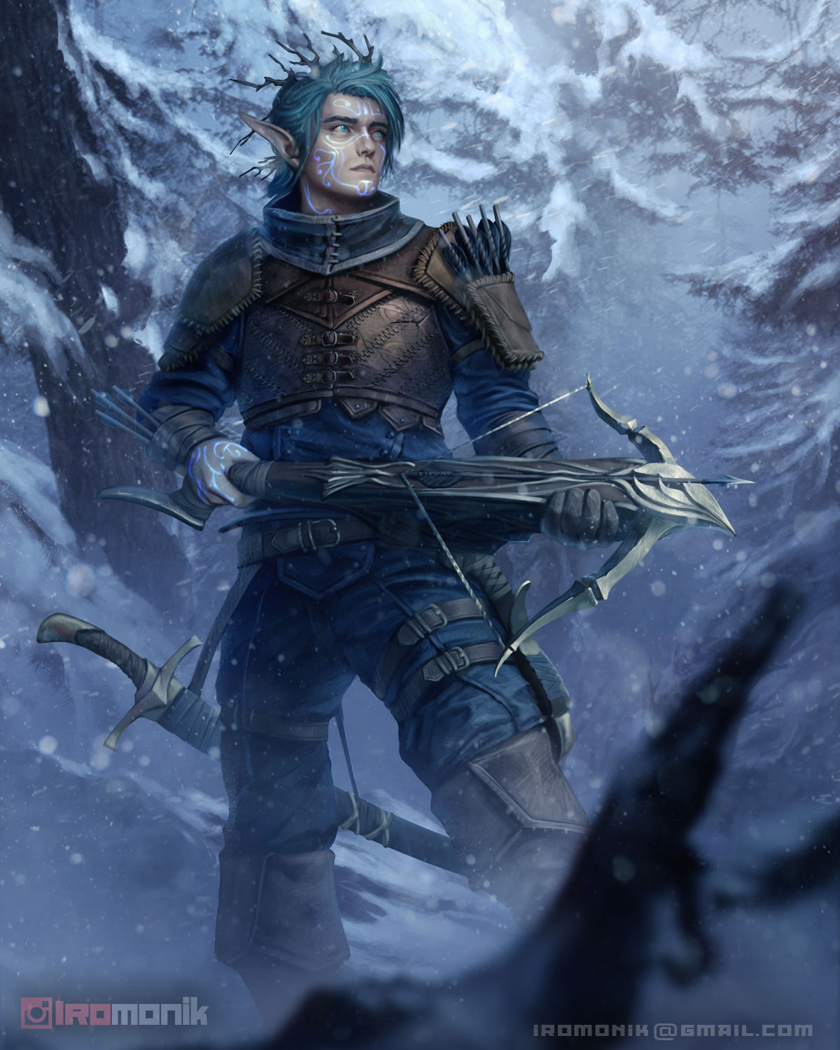 Iromonik Commissions OPEN on Twitter "Araxis Eladrin Elf. All seasons. Basically Eladrin