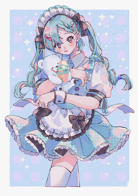 チョコミントメイドちゃん🍫🌿🍨🐻‍❄️🤍 