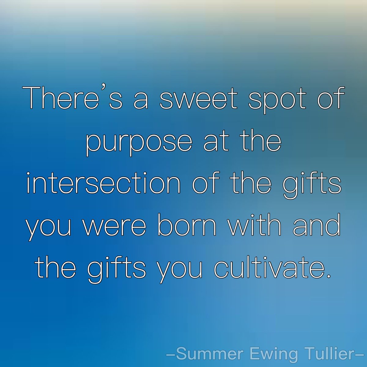 summertullier's tweet photo. Think of those times at your work or your serve when you feel fulfilled. You’ll probably find they connect 2 things: the gifts you were born with and the gifts you have cultivated.
•
#leadership #coaching #strategy #purpose #talent #gifts #service #work #learning #development https://t.co/3fBYSKUbYt