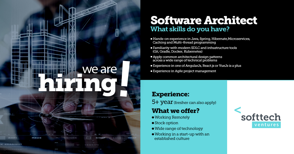 SofttechV's tweet photo. Are you looking for a role at the junction point of Entrepreneurship and Technology? Take a look at this opportunity!
https://t.co/Z7VjQvgFfm
#job #hiring #softtechventures #software #architect https://t.co/AVxuyCwR9k