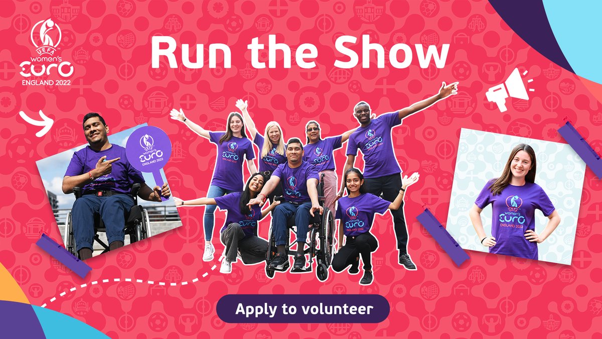NorfolkCountyFA's tweet photo. 📣 Calling volunteers 📣

Help run the show at @UEFAWomensEURO next summer! #WEURO2022

Applications to volunteer are now open 👇
https://t.co/yO0krknmvI https://t.co/MD9vWOhiER