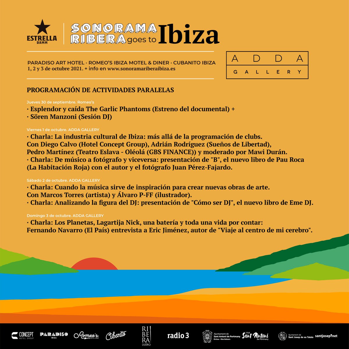 Ya están disponibles los horarios para las charlas que MID realizará en <a href="/SonoramaIbiza/">Sonorama Goes To Ibiza</a>. A partir de las 11:30 en Adda Gallery (en el Paradiso Art Hotel) podrás disfrutar de conversaciones repletas de industria musical. ¿Te apuntas?
