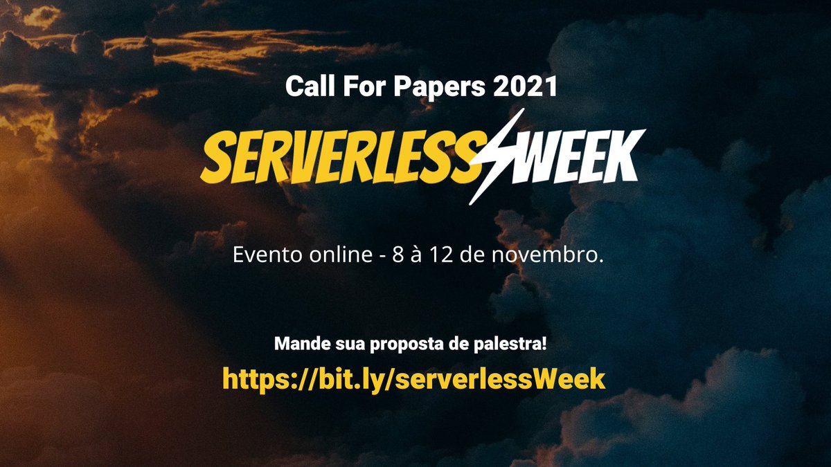_StaticVoid's tweet image. Pessoal! Eu e o @igorhalfeld estamos organizando a edição 2021 da #ServerlessWeek! o/ O evento é GRÁTIS e vai ter lives de várias pessoas incríveis! E estamos com o CFP aberto para mandar palestras! Manda sua talk pra gente lá no bit.ly/slsWeek