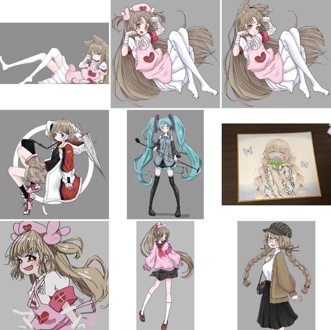 #今月描いた絵を晒そう
いっぱい描いた 