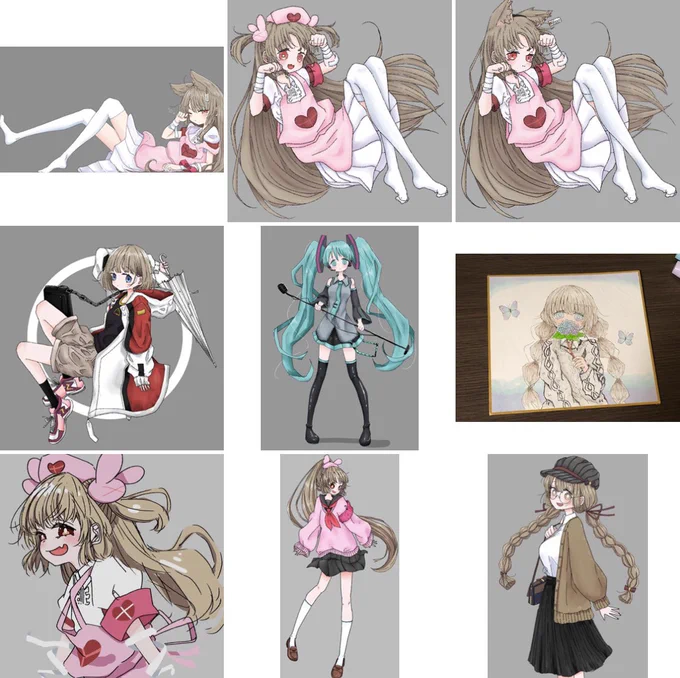 #今月描いた絵を晒そう
いっぱい描いた 
