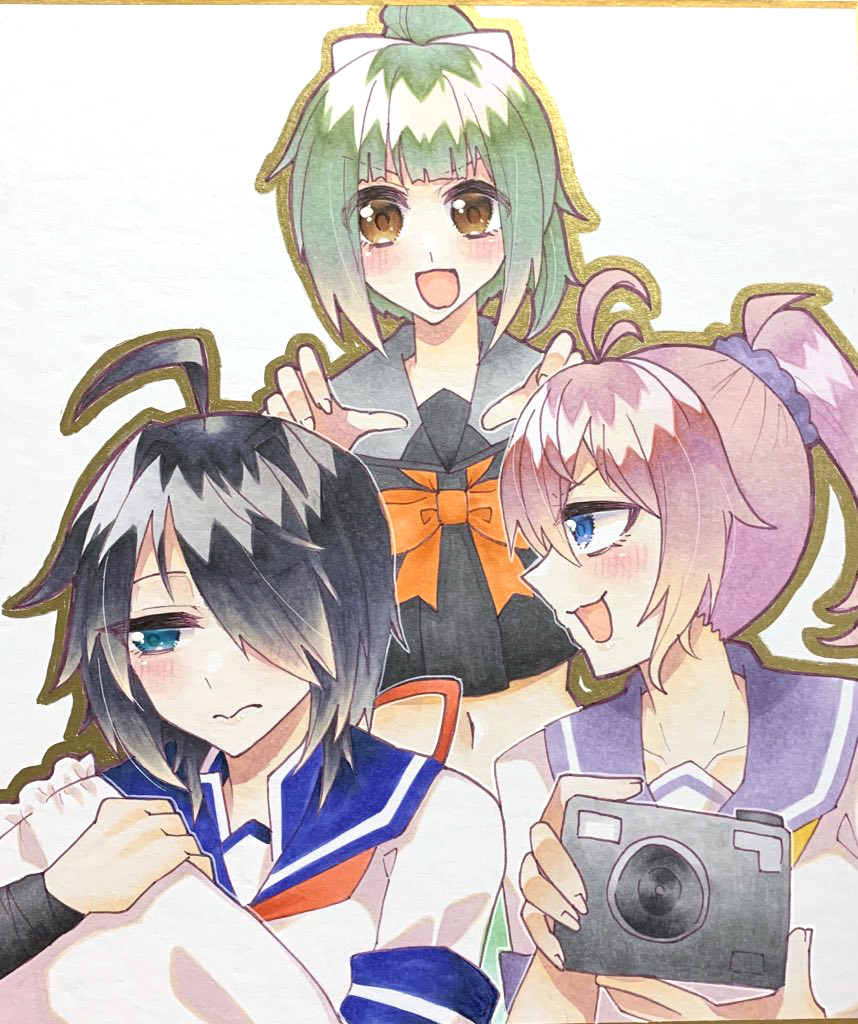 加古ちゃんと青葉ちゃんと夕張ちゃん! 