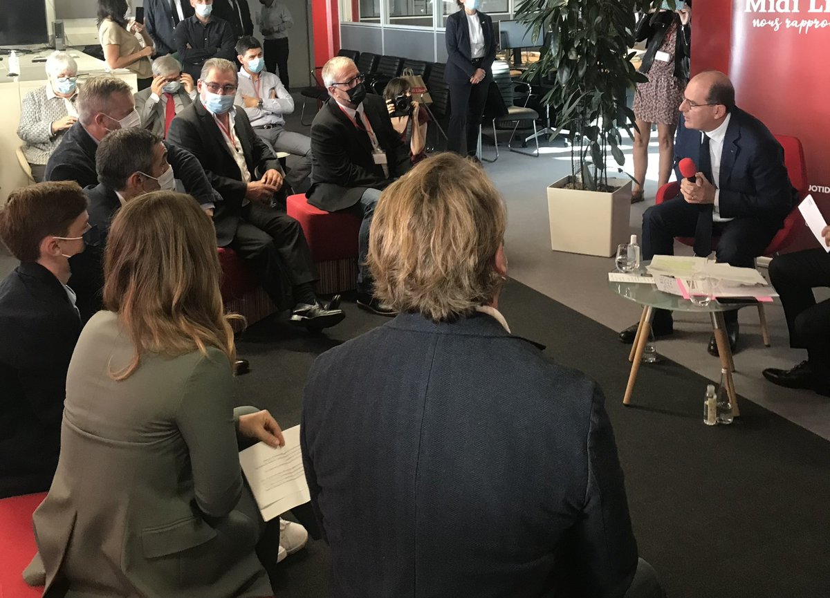 Échanges riches et de qualité au sein de la rédaction avec <a href="/JeanCASTEX/">Jean Castex</a> à <a href="/Midilibre/">Midi Libre</a>, animé par <a href="/OBiscaye/">Olivier Biscaye</a> directeur de la rédaction, en présence de <a href="/JBBaylet/">Jean-Benoît Baylet</a> directeur général.
—-
<a href="/ladepechedumidi/">La Dépêche du Midi</a> présente, dignement représentée par <a href="/NicoMosco/">Nicolas Moscovici</a>
—-
Cc <a href="/Gil_Bousquet/">Gil Bousquet</a>