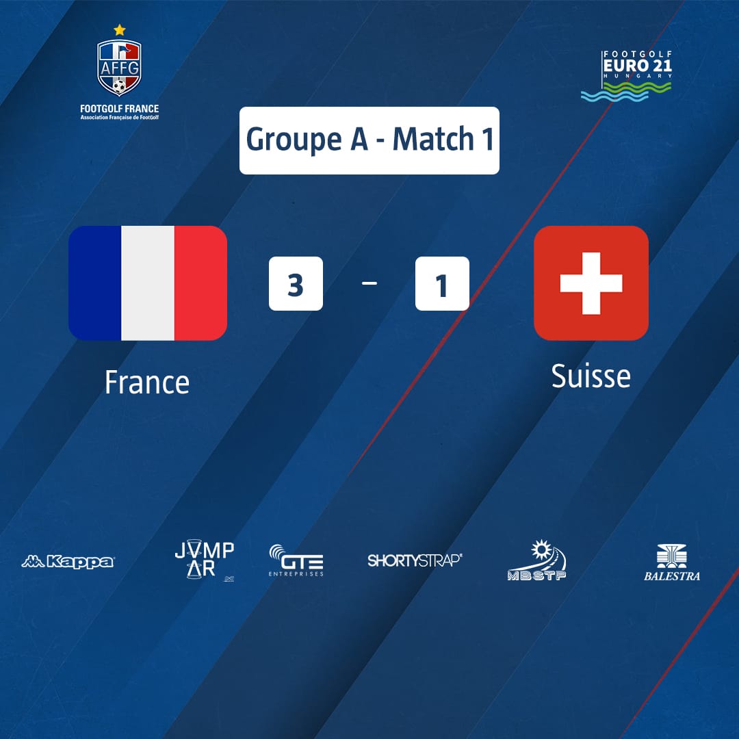 FootGolfFrance's tweet photo. 🏆#EuroFootGolf 🏆
Bravo à la Team France qui remporte ce 1er match 🇨🇵
Une confrontation serrée contre la 🇨🇭 qui aboutit sur une victoire !
#Bravo #ObjectifEuro #AllezLesBleus🇨🇵 #TeamFrance https://t.co/HSKtZ2UDs0