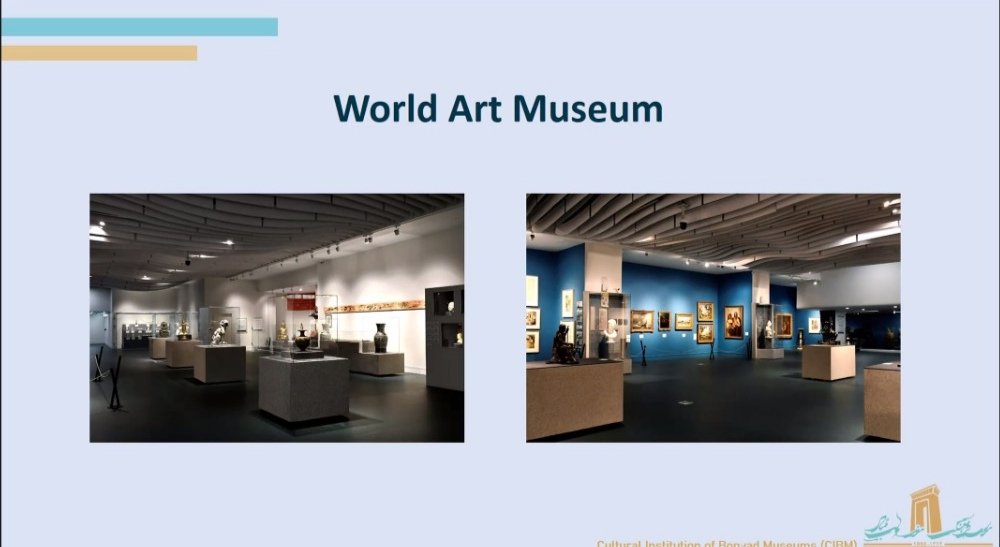 ICEE_ICOM's tweet photo. ⚙️Session III: Reimagining Operations and Practices
📜 Redesigning and Reimagining the Museum Development Concept: By Mitra Saeedi, Conservator of the World Art Museum; (Iran). 🇮🇷
#museumexhibition
#ExhibitionExchange
#travellingexhibition
#travellingexhibit #ICEEVirtual https://t.co/SZ5y3MWxyT