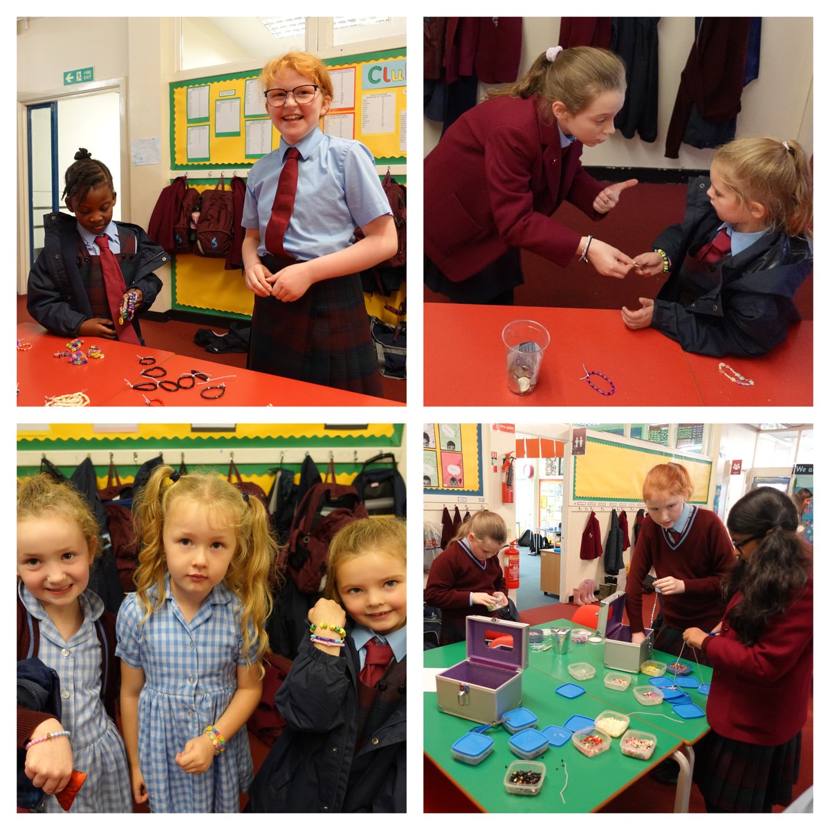 HC_Scotland's tweet photo. Well done to Ava C, Emily, Isla, Lily, Martha, Sophia and Zara in #HamiltonJ6, who have so far raised over £50, making and selling bracelets.  Proceeds will be donated to Eric, the child our #HamiltonJuniorSchool sponsor with #CompassionUK. 
 
 #HamiltonCompassion, #HamiltonGrace https://t.co/FDdIm7zDgQ