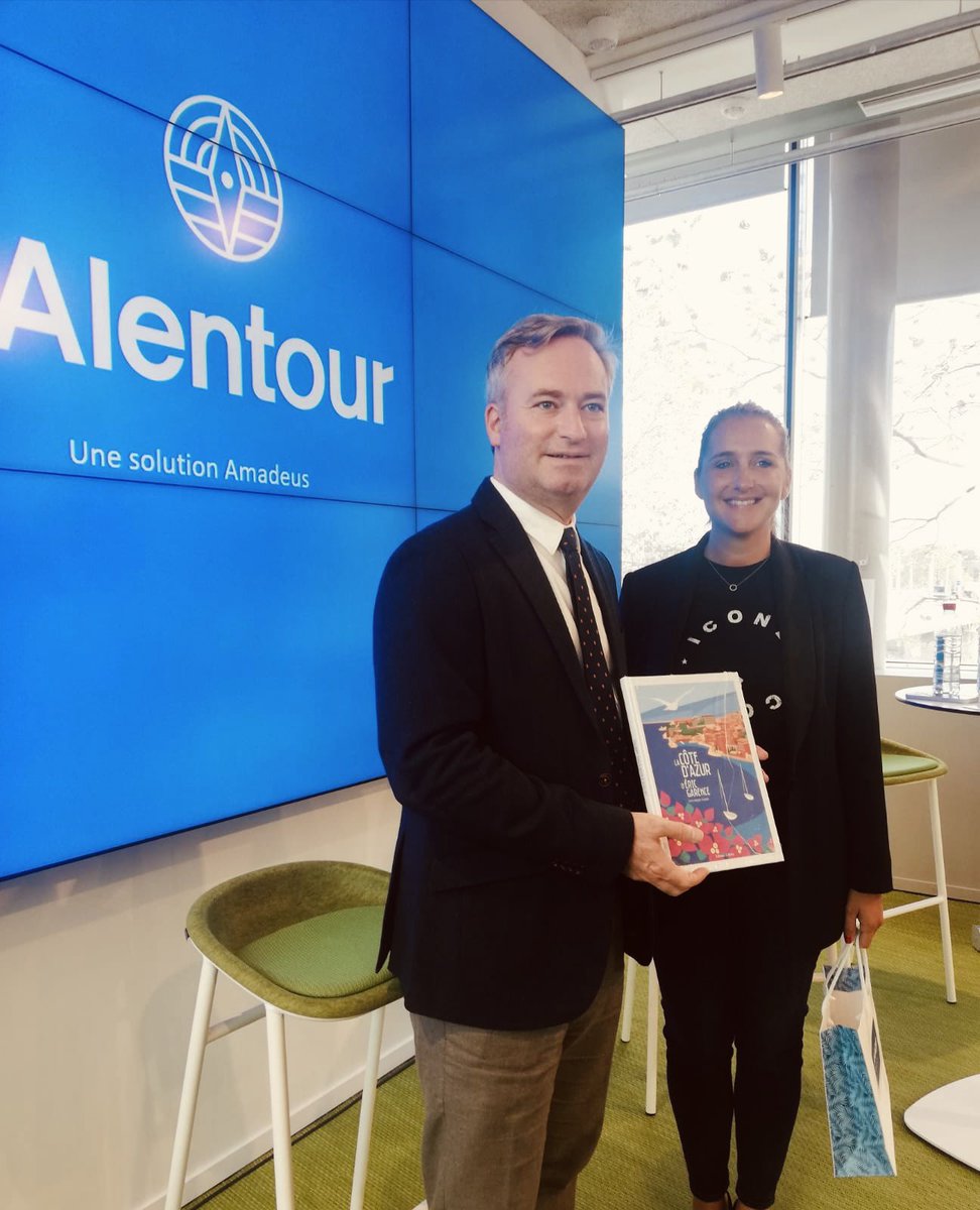 AlexndraBorchio's tweet photo. Très heureuse, en tant que VP du @ProCotedazur, de lancer à Paris, avec @JBLemoyne, la plateforme de loisirs #tourisme française 🚀🇫🇷 « Alentour » déjà expérimentée sur la #CotedAzurFrance.
Une offre touristique de proximité, innovante et enrichissante ! #HubDesTerritoires https://t.co/X5YeuvF5hX