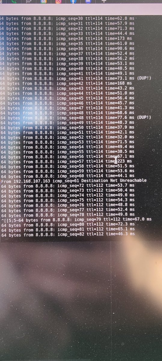 danfuhry's tweet photo. @TMobileHelp USB and wifi tethering on my @oneplus 9 Pro - heavy packet loss and duplication on E Elm St, Greenwich CT. Internet is unusable. https://t.co/sW0bt7mjeL